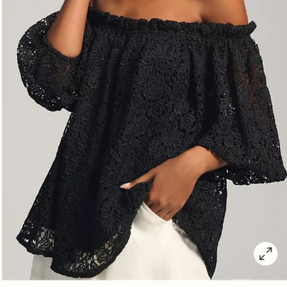 Maeve by Anthropologie Cutwork Top